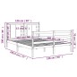 Giroletto Miele in Legno Massello 120x190 cm 4FT Small Double