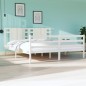 Giroletto Bianco Legno Massello Pino 180x200 cm 6FT Super King Giroletto Bianco Legno Massello Pino 180x200 cm 6FT Super King