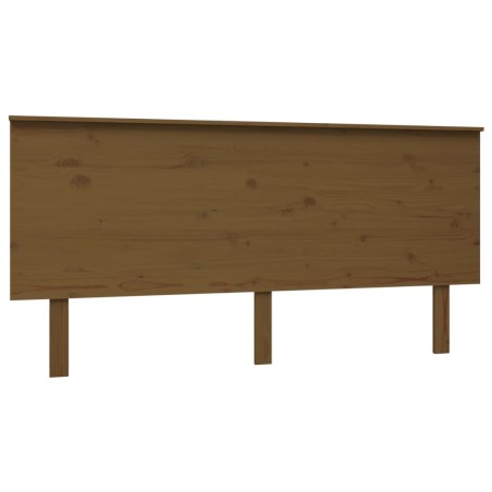 Testiera per Letto Miele 164x6x82,5cm in Legno Massello di Pino