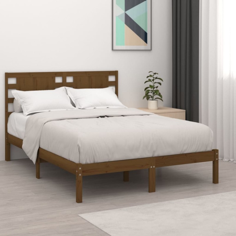 Giroletto Miele in Legno Massello 120x190 cm 4FT Small Double Giroletto Miele in Legno Massello 120x190 cm 4FT Small Double