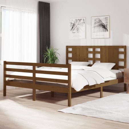 Giroletto Miele in Legno Massello di Pino 160x200 cm
