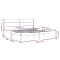 Giroletto Miele in Legno Massello 180x200 cm 6FT Super King Giroletto Miele in Legno Massello 180x200 cm 6FT Super King