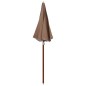 Ombrellone con Palo in Acciaio 180 cm Grigio Talpa Ombrellone con Palo in Acciaio 180 cm Grigio Talpa