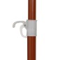 Ombrellone con Palo in Acciaio 180 cm Grigio Talpa Ombrellone con Palo in Acciaio 180 cm Grigio Talpa