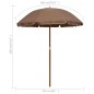 Ombrellone con Palo in Acciaio 180 cm Grigio Talpa Ombrellone con Palo in Acciaio 180 cm Grigio Talpa