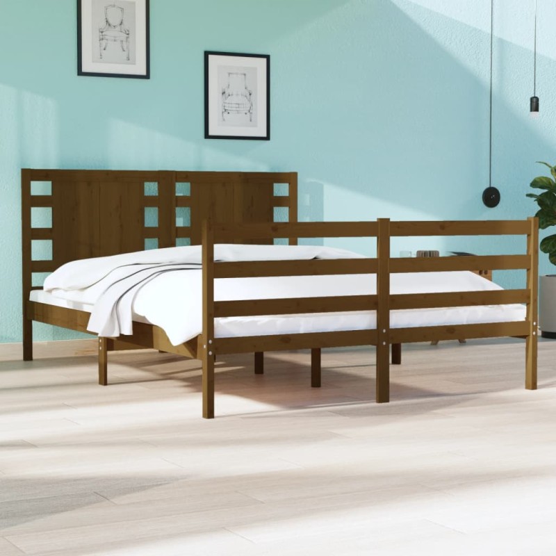 Giroletto Miele in Legno Massello di Pino 140x200 cm