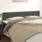 Testiere 2 pz Grigio Scuro 100x5x78/88 cm in Velluto Testiere 2 pz Grigio Scuro 100x5x78/88 cm in Velluto