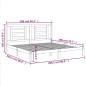 vidaXL Giroletto senza Materasso Bianco 200x200 cm Legno Massello Pino vidaXL Giroletto senza Materasso Bianco 200x200 cm Legno Massello Pino