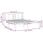 Giroletto Miele in Legno Massello 150x200 cm 5FT King Size