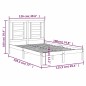 Giroletto in Legno Massello 120x190 cm 4FT Small Double Giroletto in Legno Massello 120x190 cm 4FT Small Double