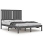Giroletto Grigio in Legno Massello 120x190 cm 4FT Small Double