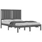 Giroletto Grigio in Legno Massello 120x190 cm 4FT Small Double