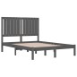 Giroletto Grigio in Legno Massello 120x190 cm 4FT Small Double