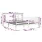 Giroletto Miele in Legno Massello Pino 180x200cm 6FT Super King Giroletto Miele in Legno Massello Pino 180x200cm 6FT Super King