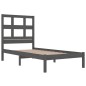 Giroletto Grigio in Legno Massello di Pino 90x190 cm 3FT Single Giroletto Grigio in Legno Massello di Pino 90x190 cm 3FT Single