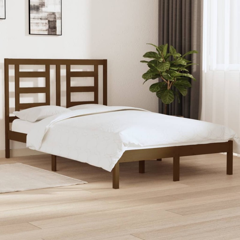 Giroletto Miele in Legno Massello 120x190 cm 4FT Small Double Giroletto Miele in Legno Massello 120x190 cm 4FT Small Double