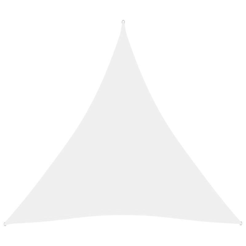 Parasole a Vela Oxford Triangolare 3,6x3,6x3,6 m Bianco Parasole a Vela Oxford Triangolare 3,6x3,6x3,6 m Bianco
