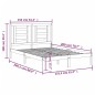 Giroletto Miele in Legno Massello Pino 150x200 cm 5FT King Size Giroletto Miele in Legno Massello Pino 150x200 cm 5FT King Size