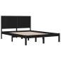 Giroletto Nero in Legno Massello 180x200 cm 6FT Super King Giroletto Nero in Legno Massello 180x200 cm 6FT Super King