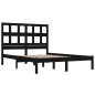 Giroletto Nero in Legno Massello 180x200 cm 6FT Super King Giroletto Nero in Legno Massello 180x200 cm 6FT Super King