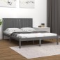 Giroletto Grigio in Legno Massello 150x200 cm 5FT King Size Giroletto Grigio in Legno Massello 150x200 cm 5FT King Size