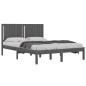 Giroletto Grigio in Legno Massello 150x200 cm 5FT King Size Giroletto Grigio in Legno Massello 150x200 cm 5FT King Size