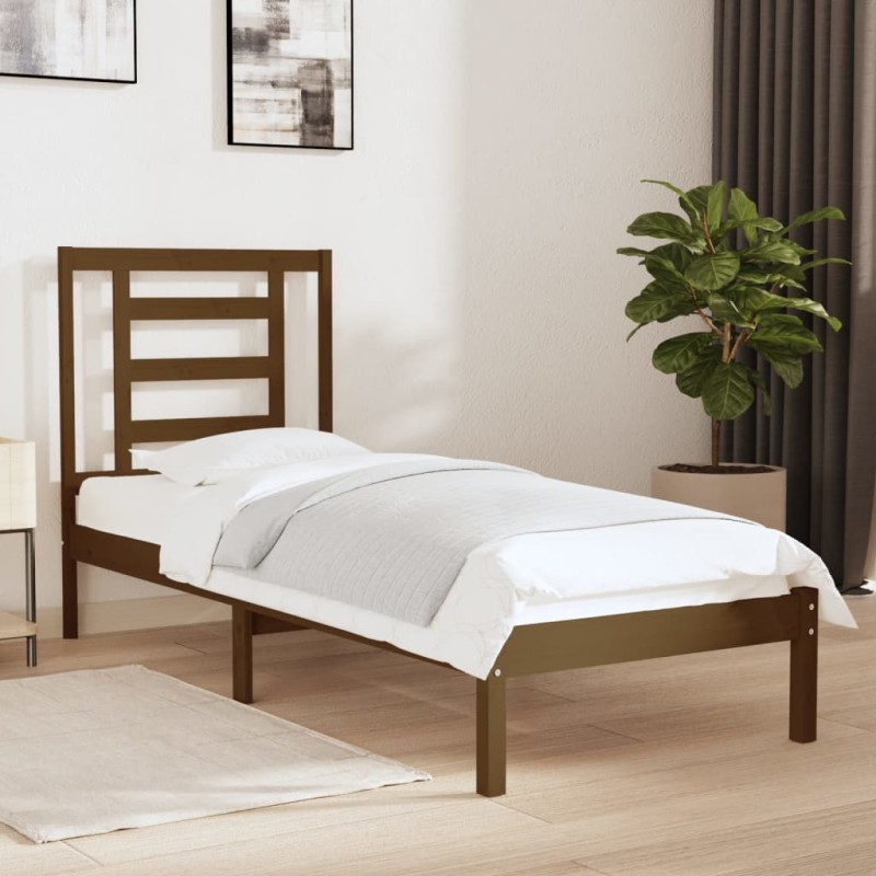 Giroletto Miele in Legno Massello 75x190 cm 2FT6 Small Single Giroletto Miele in Legno Massello 75x190 cm 2FT6 Small Single