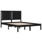 Giroletto Nero in Legno Massello di Pino 140x190 cm Giroletto Nero in Legno Massello di Pino 140x190 cm