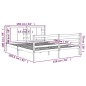Giroletto Miele in Legno Massello Pino 150x200 cm 5FT King Size Giroletto Miele in Legno Massello Pino 150x200 cm 5FT King Size
