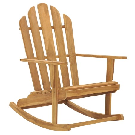 Sedia a Dondolo Adirondack in Legno Massello di Teak