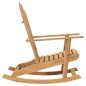 Sedia a Dondolo Adirondack in Legno Massello di Teak Sedia a Dondolo Adirondack in Legno Massello di Teak