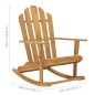 Sedia a Dondolo Adirondack in Legno Massello di Teak Sedia a Dondolo Adirondack in Legno Massello di Teak