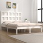 vidaXL Giroletto senza Materasso Bianco 140x200 cm Legno Massello Pino vidaXL Giroletto senza Materasso Bianco 140x200 cm Legno Massello Pino