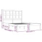 vidaXL Giroletto senza Materasso Bianco 140x200 cm Legno Massello Pino vidaXL Giroletto senza Materasso Bianco 140x200 cm Legno Massello Pino