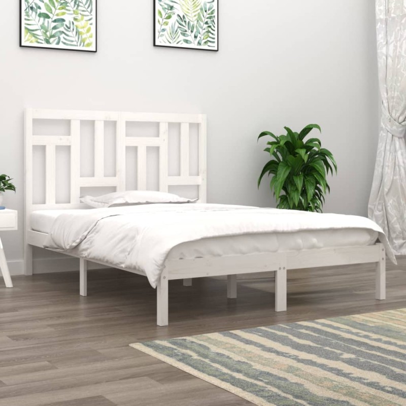 Giroletto Bianco Legno Massello Pino 180x200 cm 6FT Super King Giroletto Bianco Legno Massello Pino 180x200 cm 6FT Super King