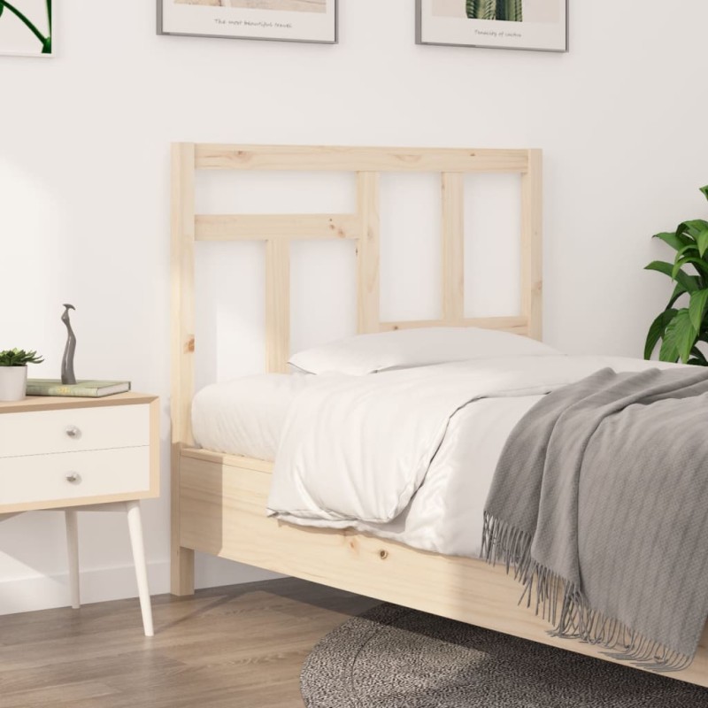Testiera per Letto 105,5x4x100 cm in Legno Massello di Pino Testiera per Letto 105,5x4x100 cm in Legno Massello di Pino
