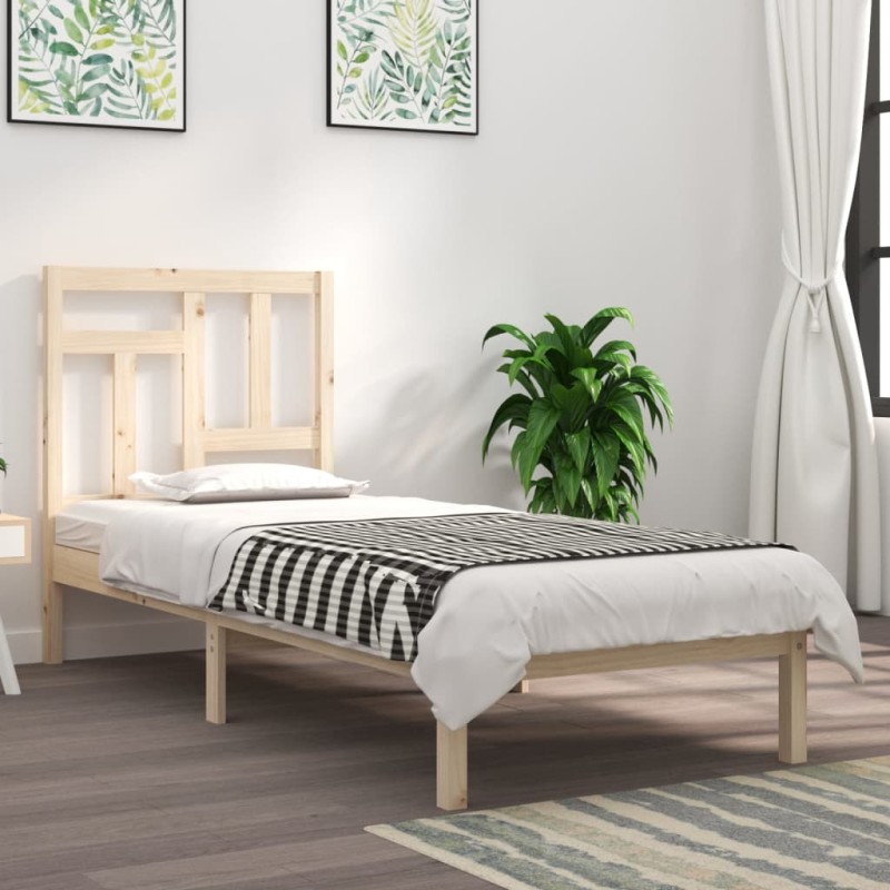 vidaXL Giroletto senza Materasso 90x200 cm in Legno Massello di Pino vidaXL Giroletto senza Materasso 90x200 cm in Legno Massello di Pino