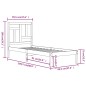 vidaXL Giroletto senza Materasso 90x200 cm in Legno Massello di Pino vidaXL Giroletto senza Materasso 90x200 cm in Legno Massello di Pino