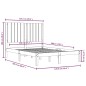vidaXL Giroletto senza Materasso Marrone Ambrato 120x200 cm in Pino vidaXL Giroletto senza Materasso Marrone Ambrato 120x200 cm in Pino