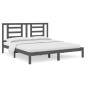 Giroletto Grigio in Legno Massello 180x200 cm 6FT Super King Giroletto Grigio in Legno Massello 180x200 cm 6FT Super King