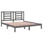 Giroletto Grigio in Legno Massello 180x200 cm 6FT Super King Giroletto Grigio in Legno Massello 180x200 cm 6FT Super King