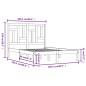Giroletto Grigio in Legno Massello di Pino 200x200 cm Giroletto Grigio in Legno Massello di Pino 200x200 cm