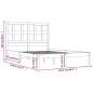 Giroletto Miele in Legno Massello 120x190 cm 4FT Small Double Giroletto Miele in Legno Massello 120x190 cm 4FT Small Double