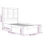 Giroletto Miele in Legno Massello 75x190 cm 2FT6 Small Single Giroletto Miele in Legno Massello 75x190 cm 2FT6 Small Single