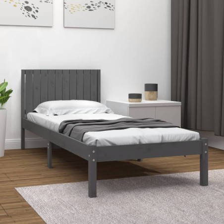 Giroletto Grigio in Legno Massello di Pino 100x200 cm