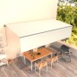 Tenda da Sole Retrattile Automatica con Parasole 6x3 m Crema