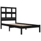 Giroletto Nero in Legno Massello 75x190 cm 2FT6 Small Single Giroletto Nero in Legno Massello 75x190 cm 2FT6 Small Single