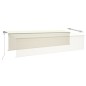 Tenda da Sole Retrattile Automatica con Parasole 6x3 m Crema