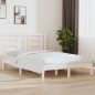 Giroletto Bianco in Legno Massello Pino 150x200cm 5FT King Size Giroletto Bianco in Legno Massello Pino 150x200cm 5FT King Size