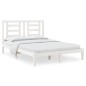 Giroletto Bianco in Legno Massello Pino 150x200cm 5FT King Size Giroletto Bianco in Legno Massello Pino 150x200cm 5FT King Size